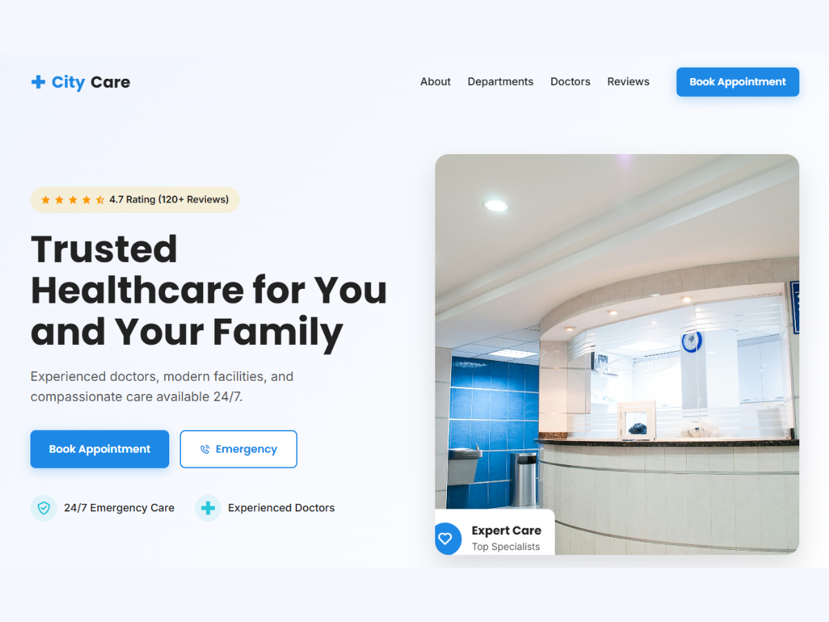 City Care - Hospital Website